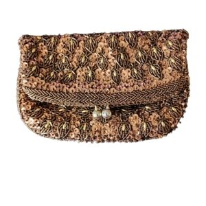Vintage Sequin folded clutch
